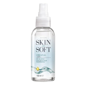 AVON SKIN SO SOFT front packaging showing 150ml bottle and branding for easy recognition