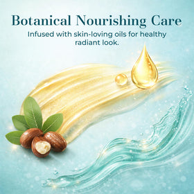 avon label closeup showing ingredients and non-greasy claim