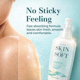 avon product texture on hand demonstrating lightweight absorption