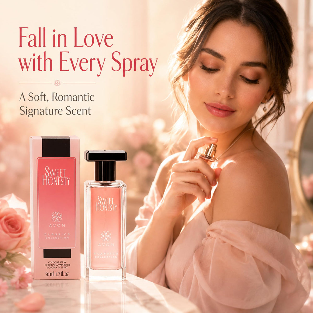 AVON Sweet Honesty packaged box emphasizing gift‑ready presentation