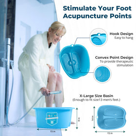 American Wellness Authority side profile with water demonstrating safe wall height and capacity