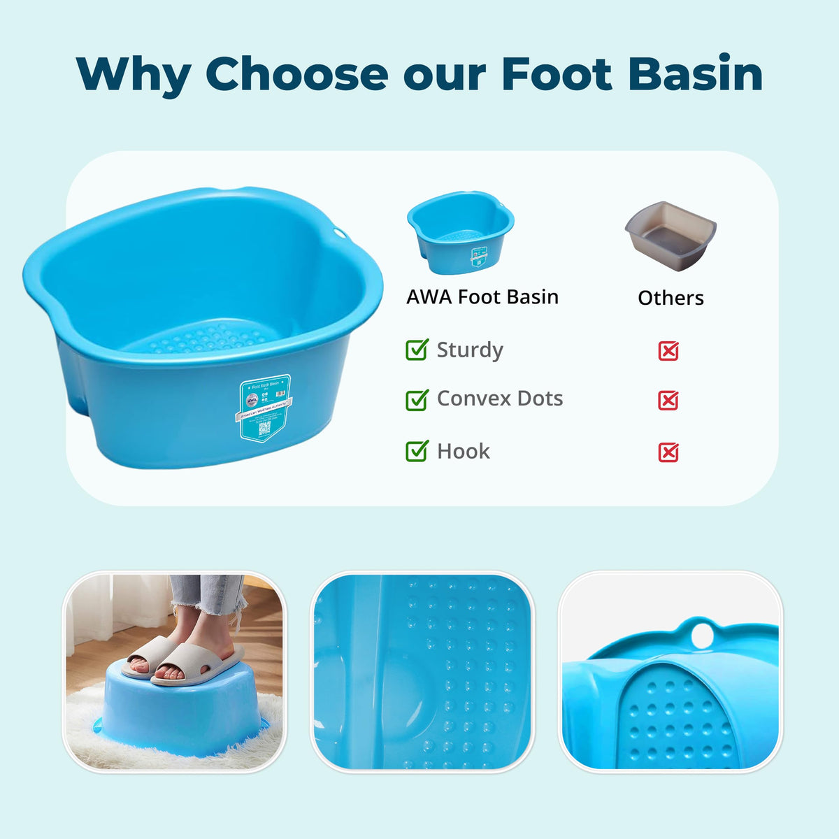 American Wellness Authority lifestyle scene of foot soak offering relaxing at-home self-care