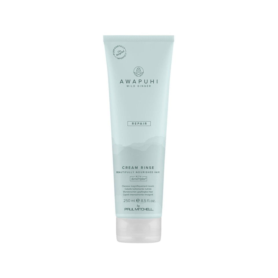 Awapuhi Wild Ginger front bottle showing label and size, clear benefit: recognizable salon-grade care