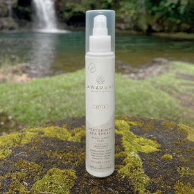 Awapuhi Wild Ginger hair before and after showing increased wave and fuller body immediately
