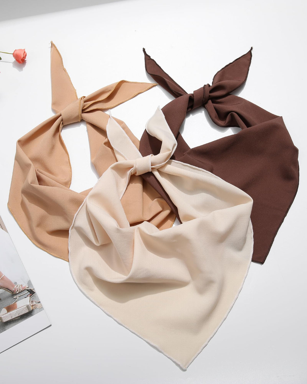 AWAYTR three neutral colors side-by-side to compare beige khaki and brown hues