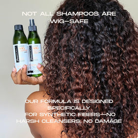 Awesome shampoo lather texture close-up showing lightweight moisturizing effect