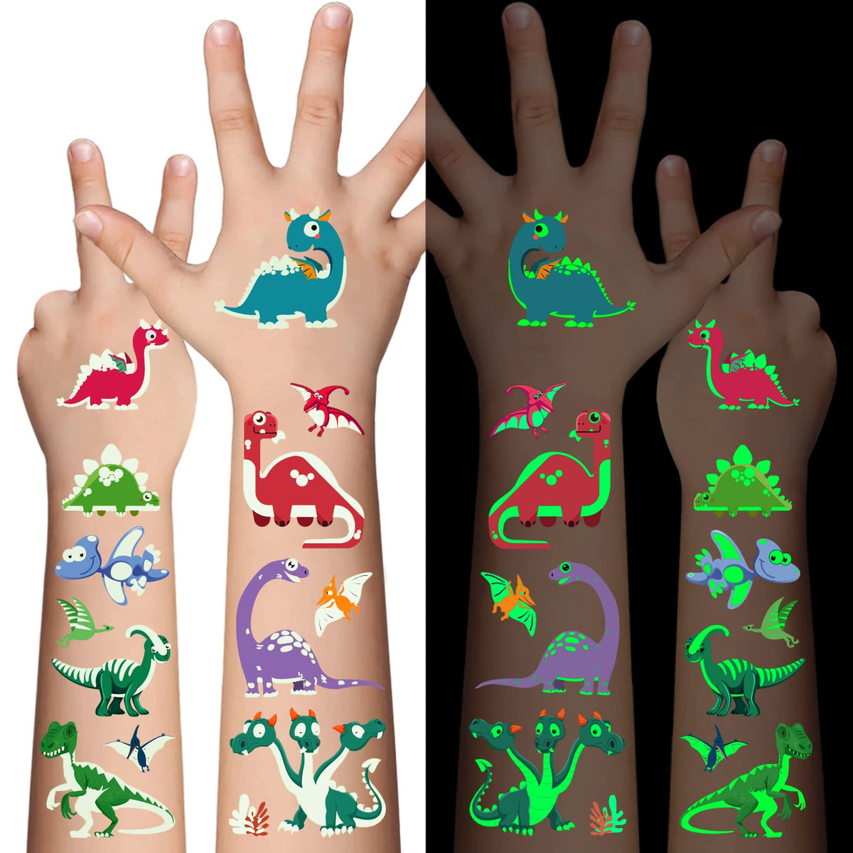 AWINMAY front packaging showing 12 sheets and 90 tattoos, great gift
