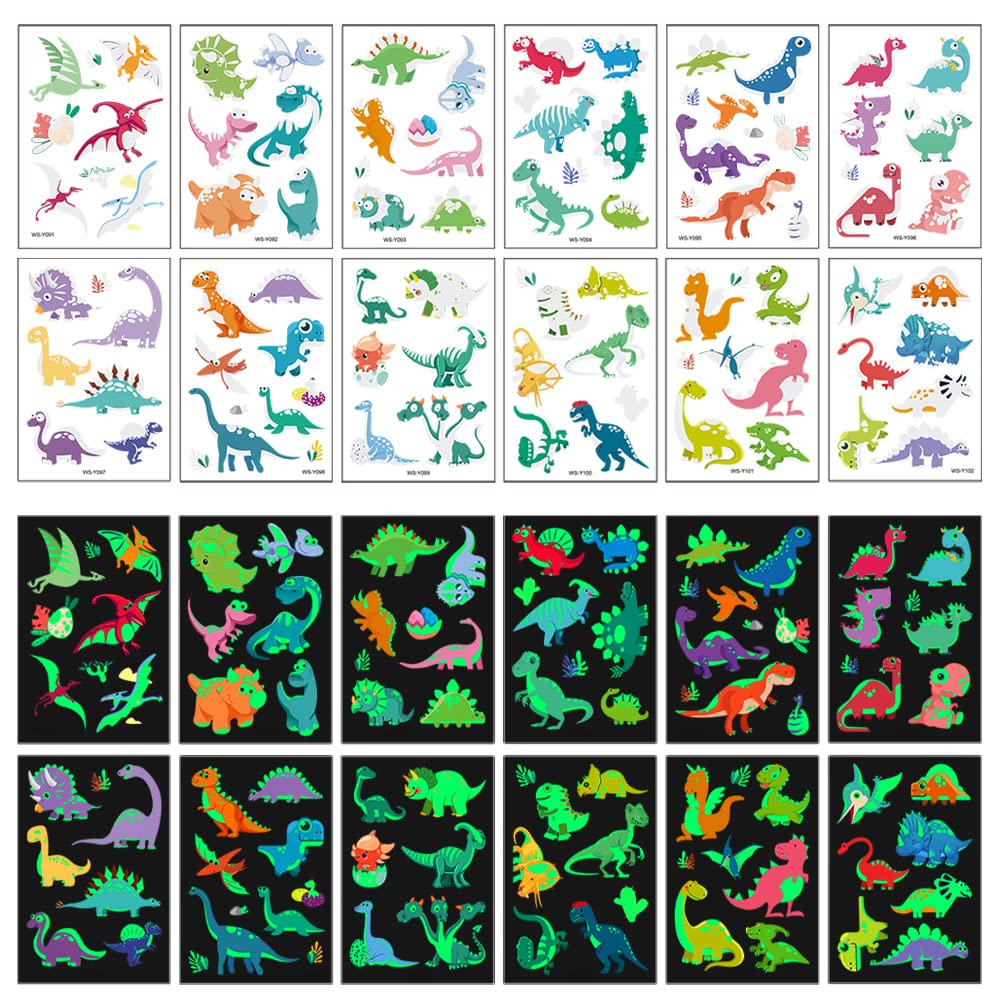 AWINMAY sheet close-up of dinosaur designs and colors for play