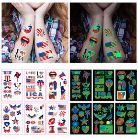 AWINMAY tattoo sheet next to hand showing actual size and handy quantity