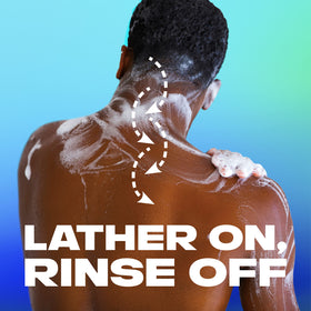 AXE Apollo bottle label highlighting 100% recycled plastic and sustainability benefit