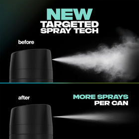 AXE Apollo spray action demonstrating fine mist and quick-dry benefit