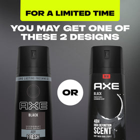 AXE Black closeup of cap and nozzle highlighting easy‑spray application benefit