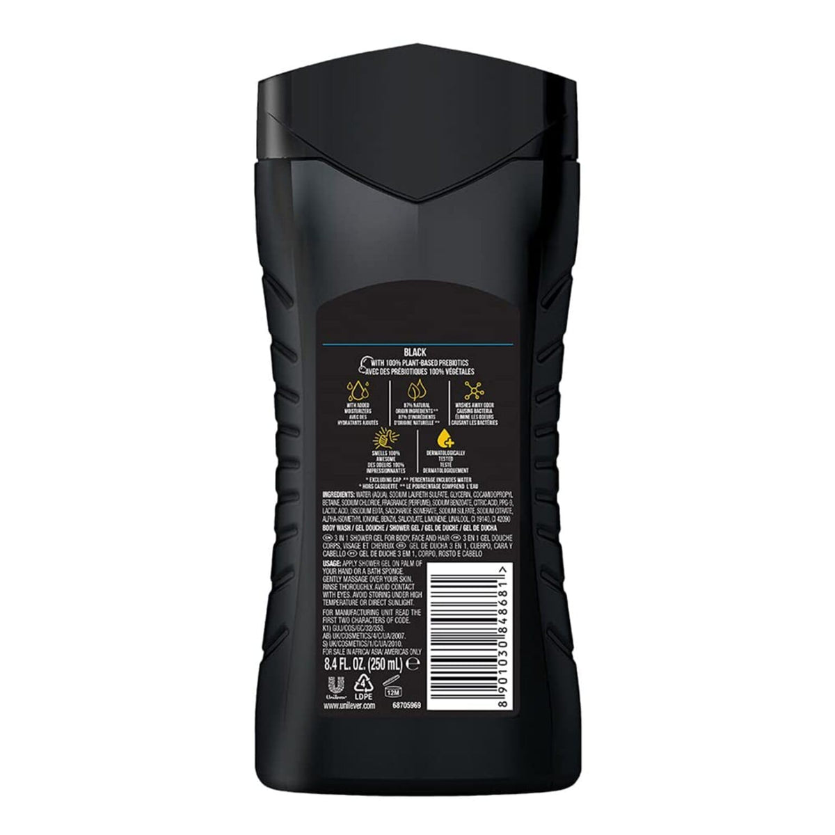 AXE open cap dispensing wash for quick, mess-free use benefit