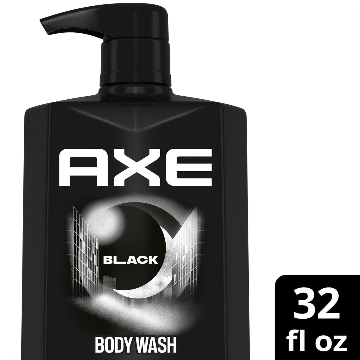 AXE Black recycled bottle mark close-up emphasizing 100% recycled plastic