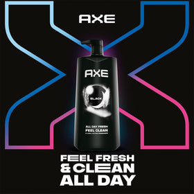 AXE Black texture lather on hand demonstrating rich foam and effective cleansing