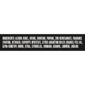 AXE Black Vanilla ingredient list callout highlighting aluminum-free benefit