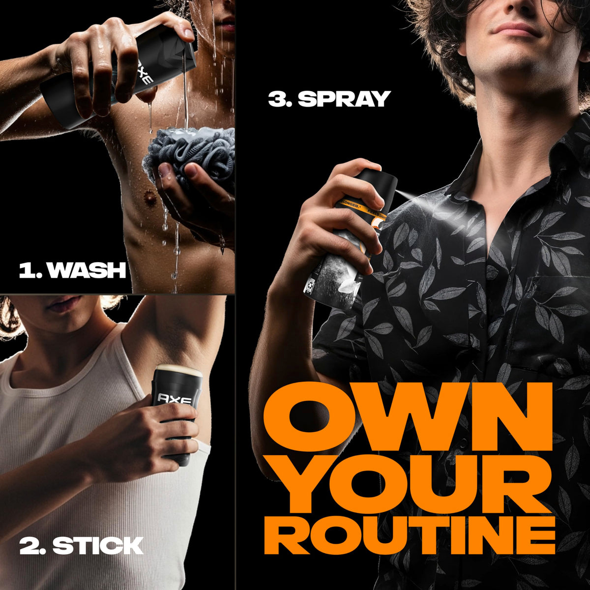 AXE Black Vanilla in a night-out scene suggesting confident scent benefit