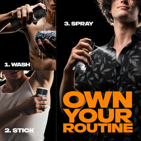 AXE Black Vanilla in a night-out scene suggesting confident scent benefit