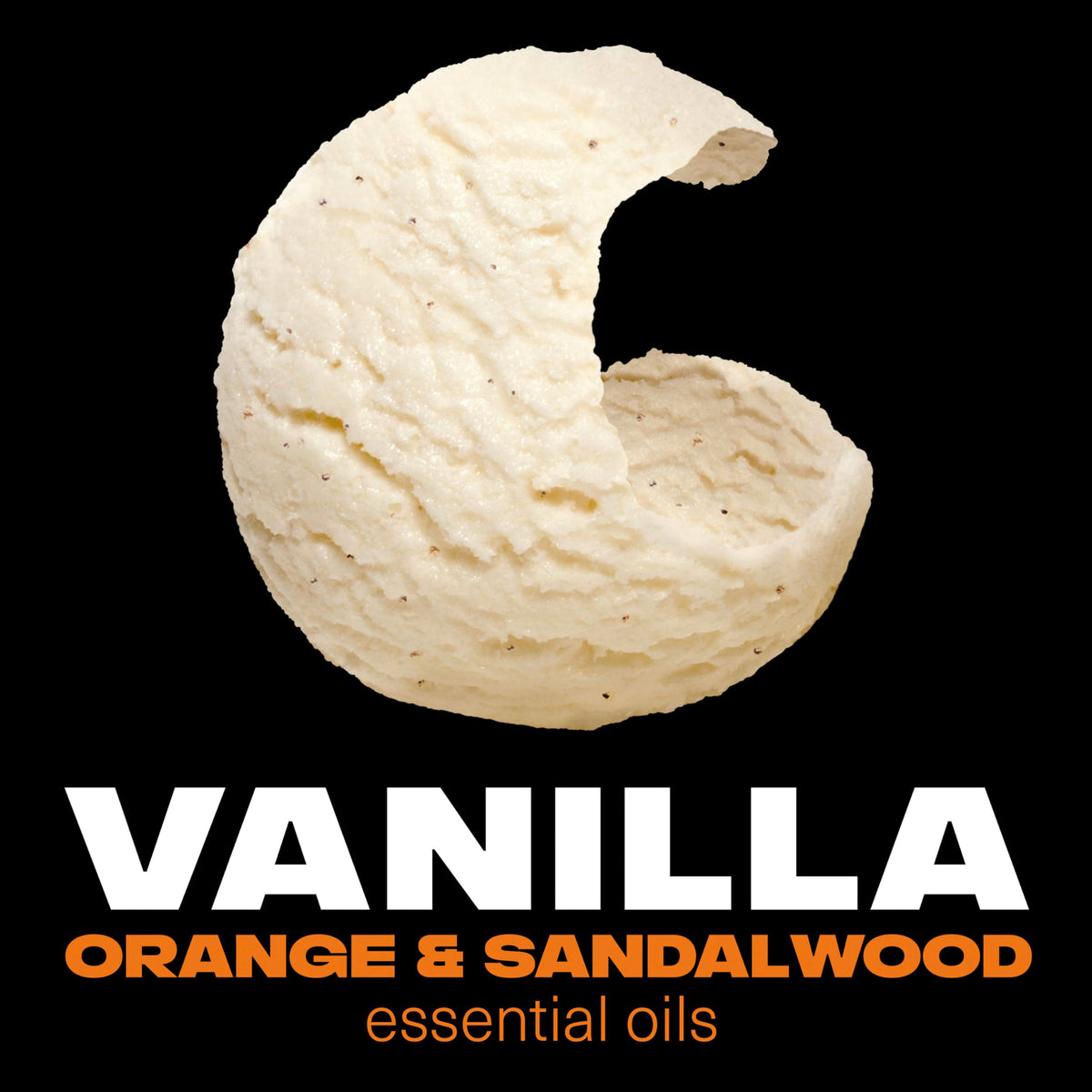 AXE Black Vanilla shown in hand to display the compact 4 oz size