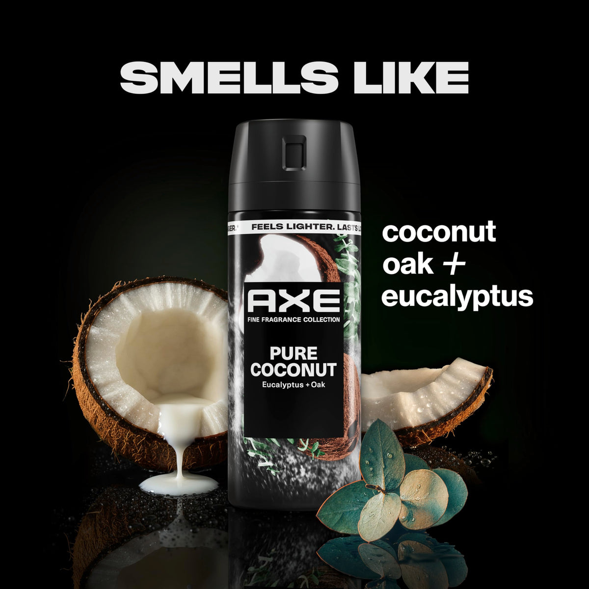 AXE Cherry Spritz close-up can, vibrant cherry scent for energetic confidence