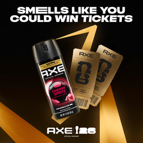 AXE Cherry Spritz in nightlife setting suggesting confident scent for social occasions