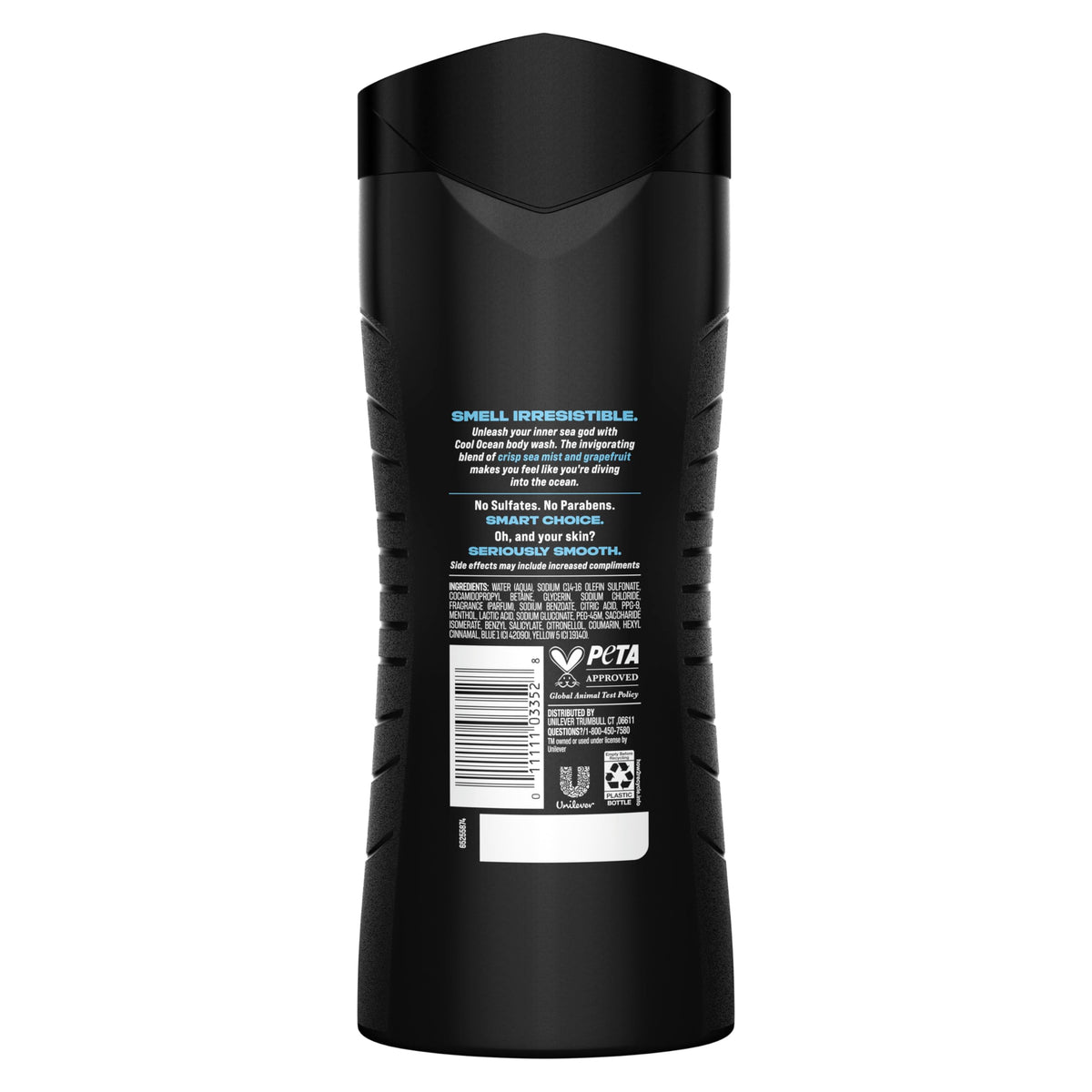 AXE Cool Ocean pouring gel texture highlighting moisturizing formula benefits