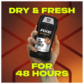 AXE Dark Temptation application demo on underarm for quick use