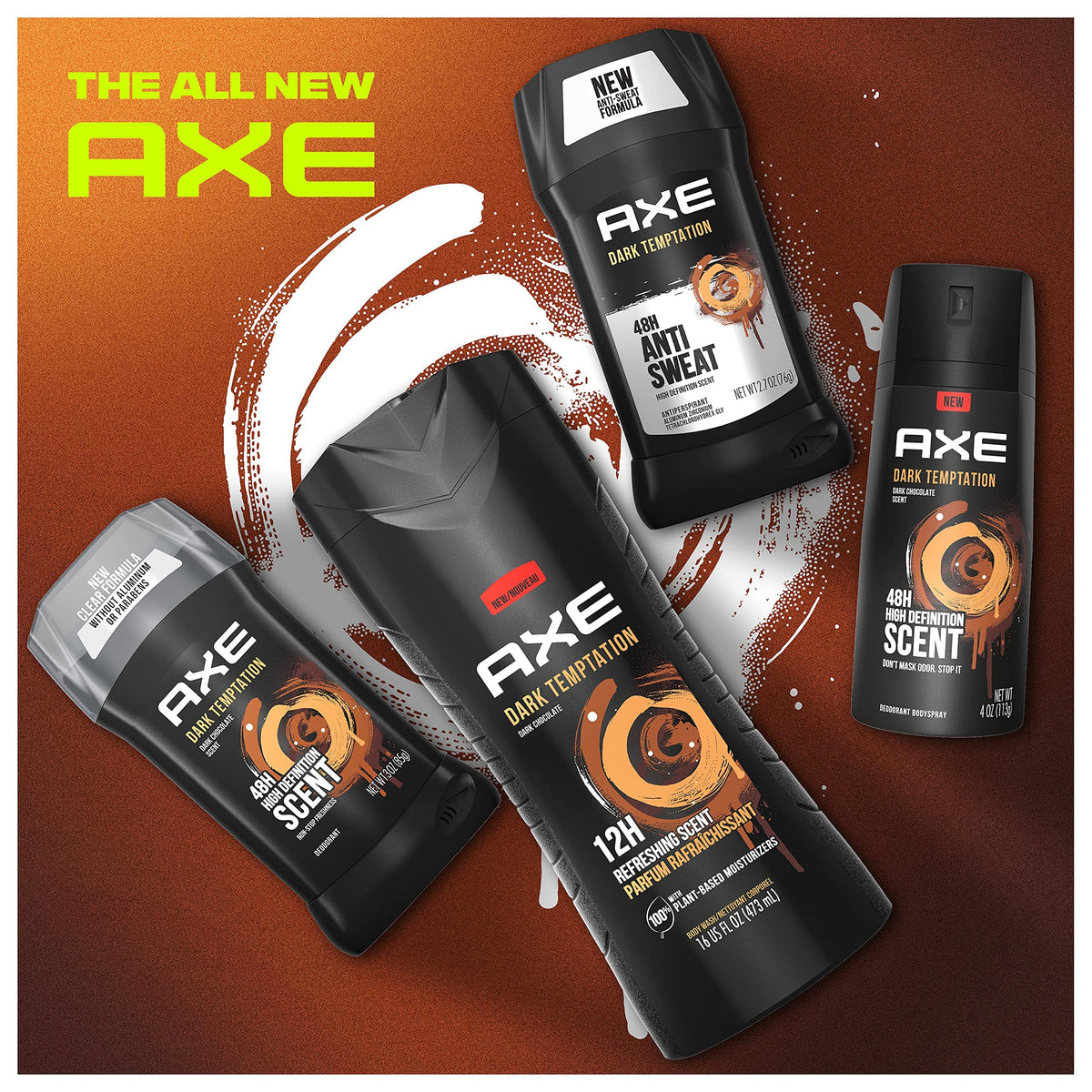 AXE Dark Temptation pack of six boxed sticks for long-term supply