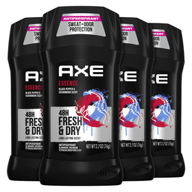 AXE Essence front packaging showing 4-count and scent benefits