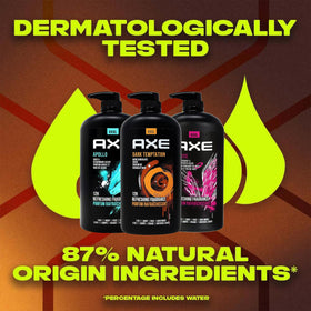 AXE label close-up showing ingredients and scent icons for informed scent selection benefit