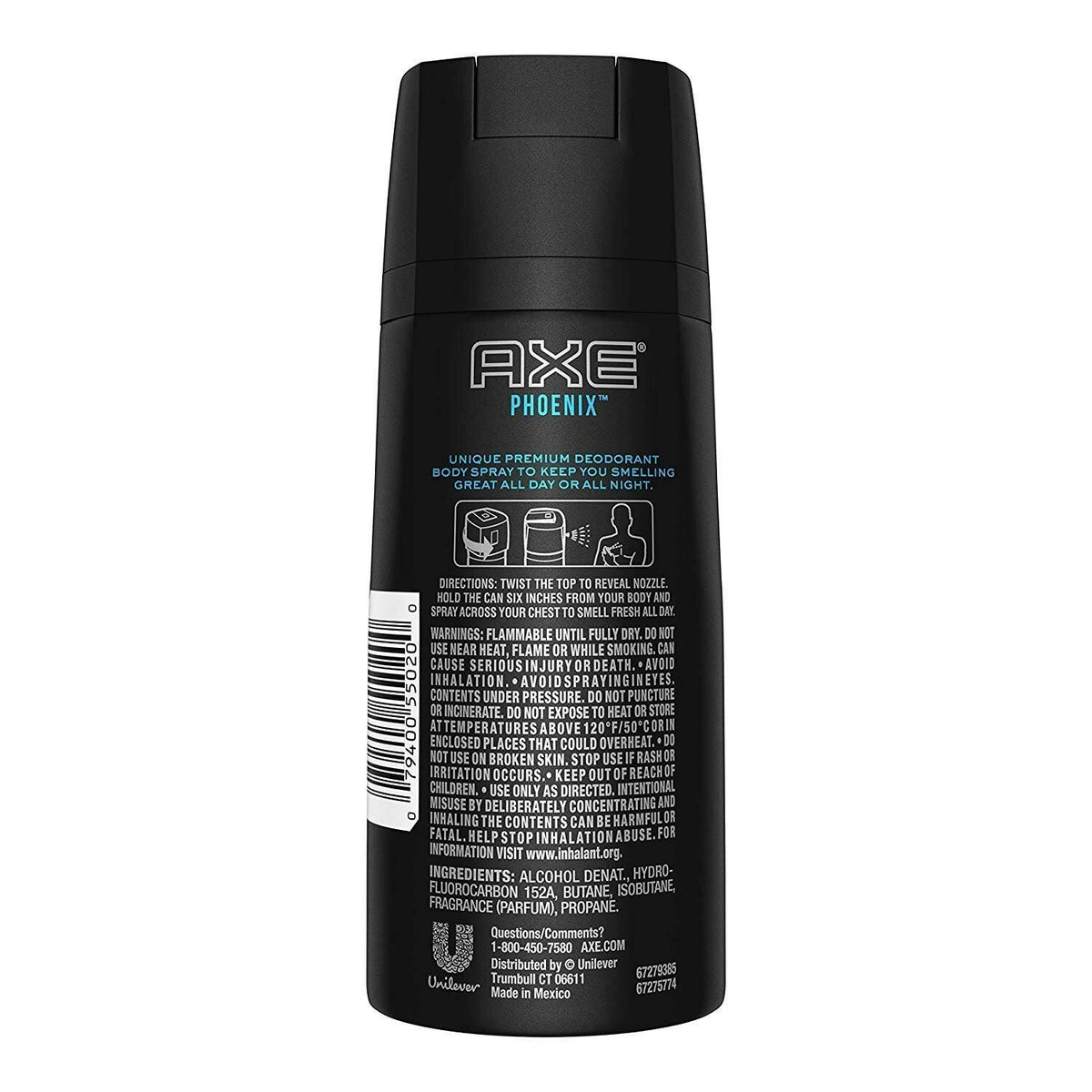 AXE Phoenix close-up of spray nozzle and texture for precise application benefit