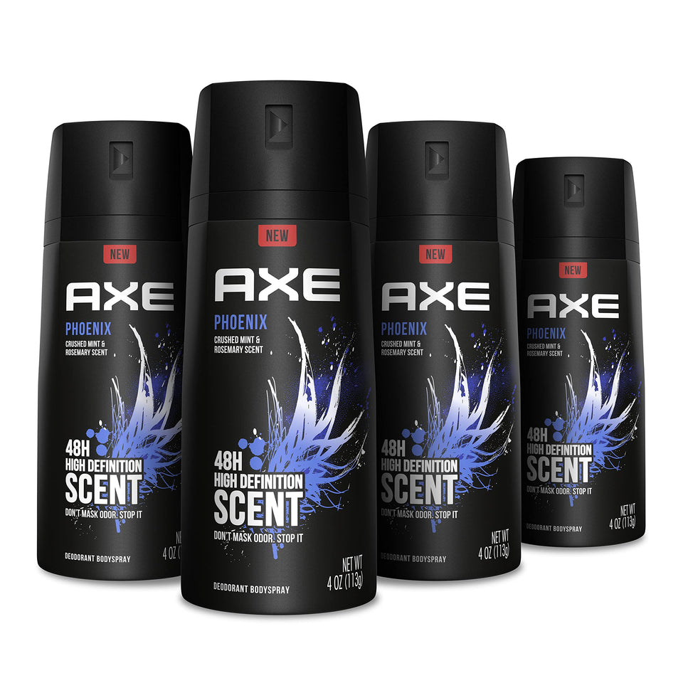 AXE Phoenix front packaging showing bold logo and scent for confidence