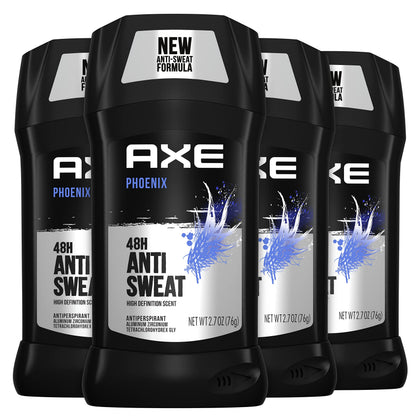 AXE Phoenix front packaging showing four sticks and value pack convenience