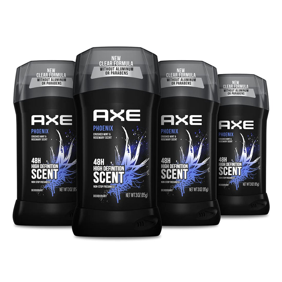 AXE Phoenix front stick showing clear applicator and fresh look