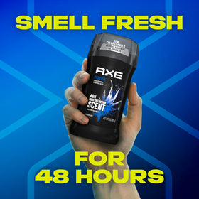 AXE Phoenix label close-up showing aluminum-free and paraben-free benefit