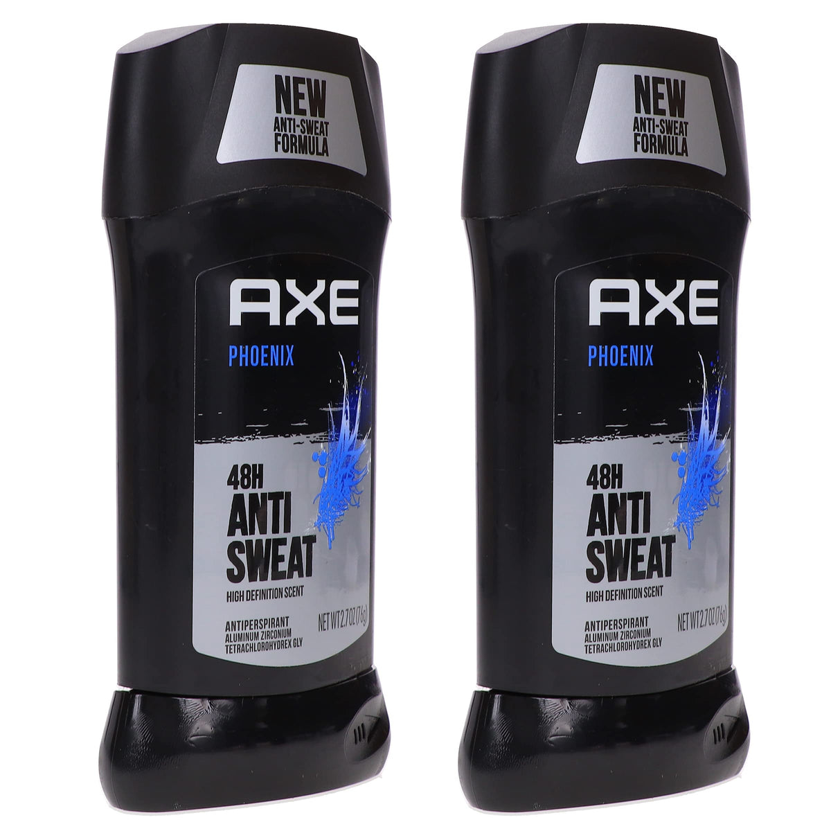 AXE Phoenix label highlighting aluminum zirconium active ingredient information