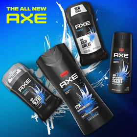 AXE Phoenix stick close-up texture demonstrating clear formula and smooth glide