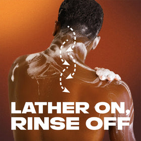 AXE Excite in shower demonstrating quick cleansing action