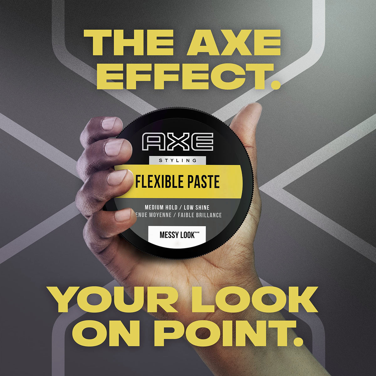 AXE paste on fingers being warmed for smooth, even application