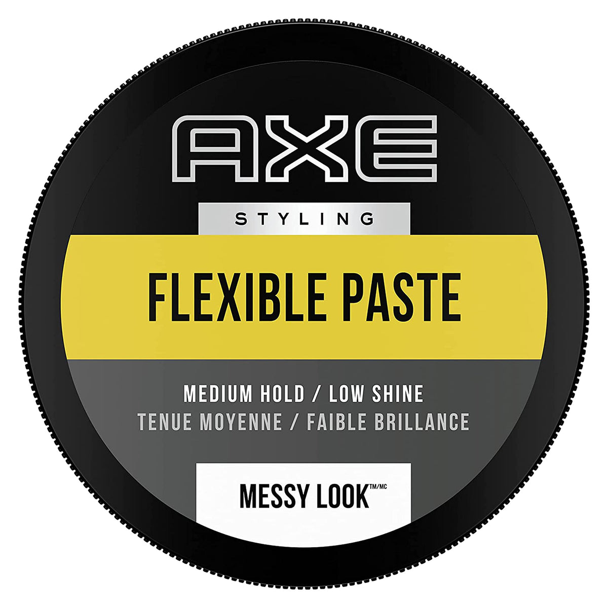 AXE side label close-up highlighting product details and usage tips