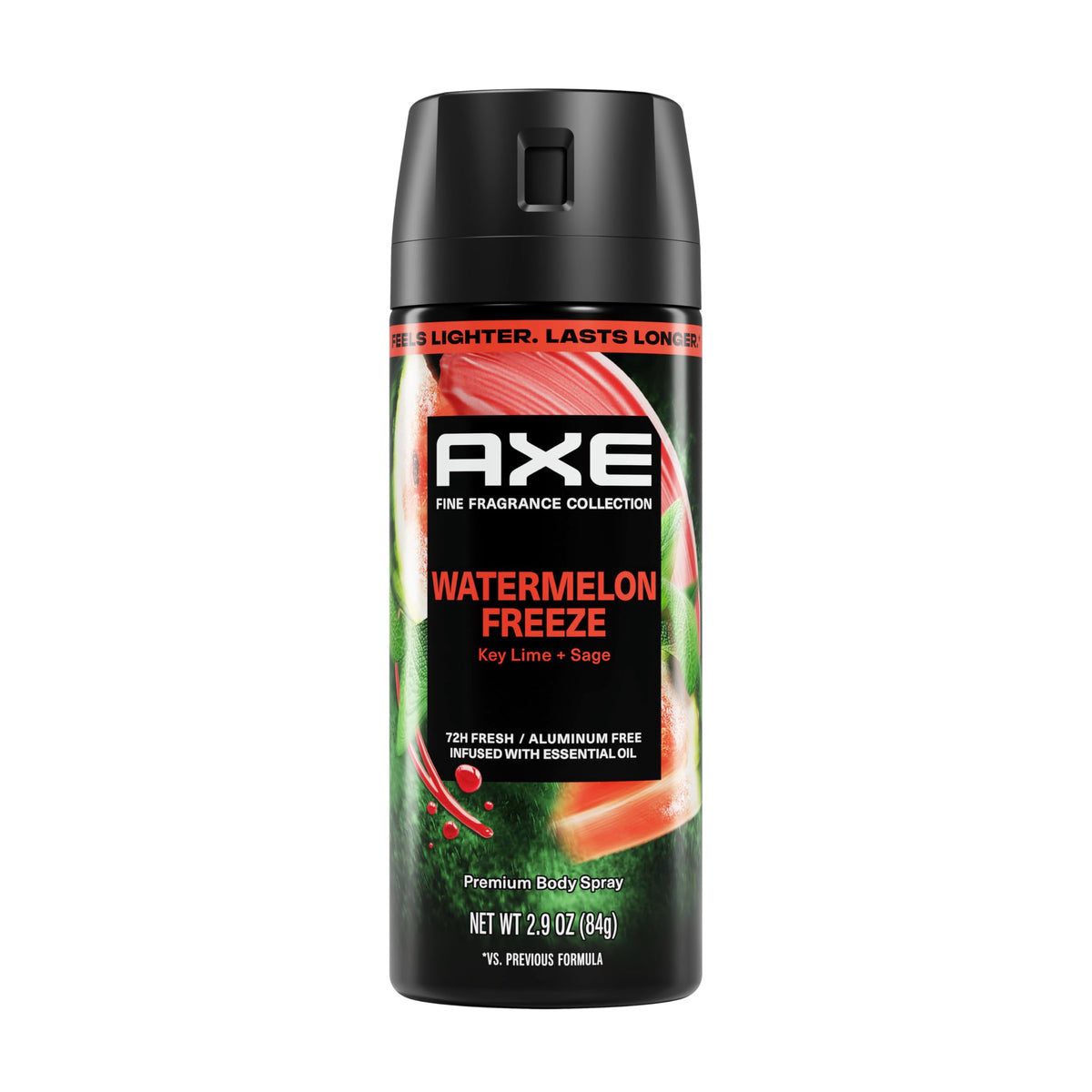 AXE Watermelon Freeze front packaging showing bright branding and scent name for confident freshness