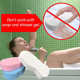 Axnzp sponge held in hand to show size and ergonomic fit