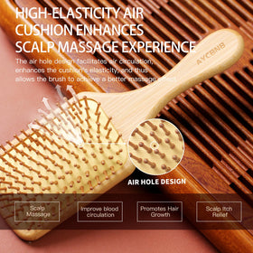 AYCBNB brush held in hand for scale, lightweight design ideal for travel and everyday use