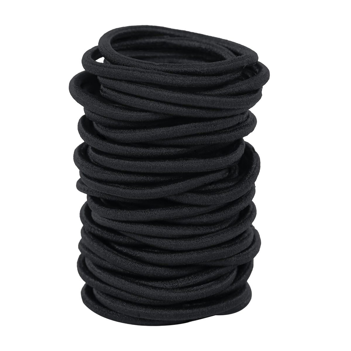 Ayogost front pack showing 180 black hair ties and value savings