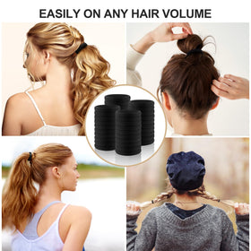 Ayogost hair ties on a vanity next to accessories for everyday styling convenience