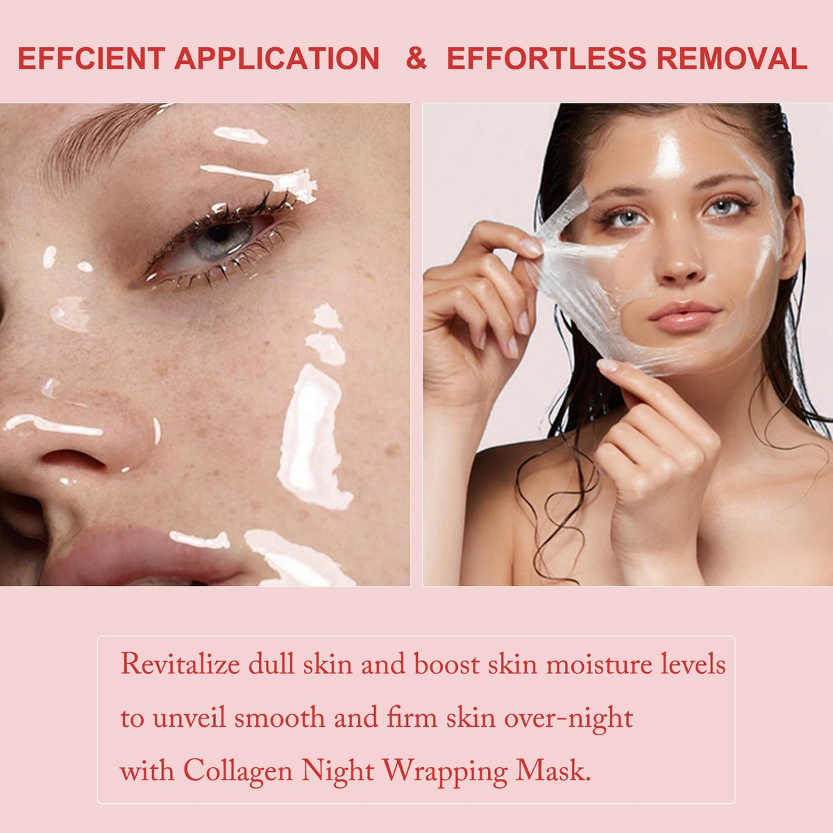 Ayzololo mask on model at bedtime conveying overnight hydration benefit