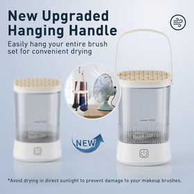 Azang hanging handle drying brushes naturally to preserve bristle shape