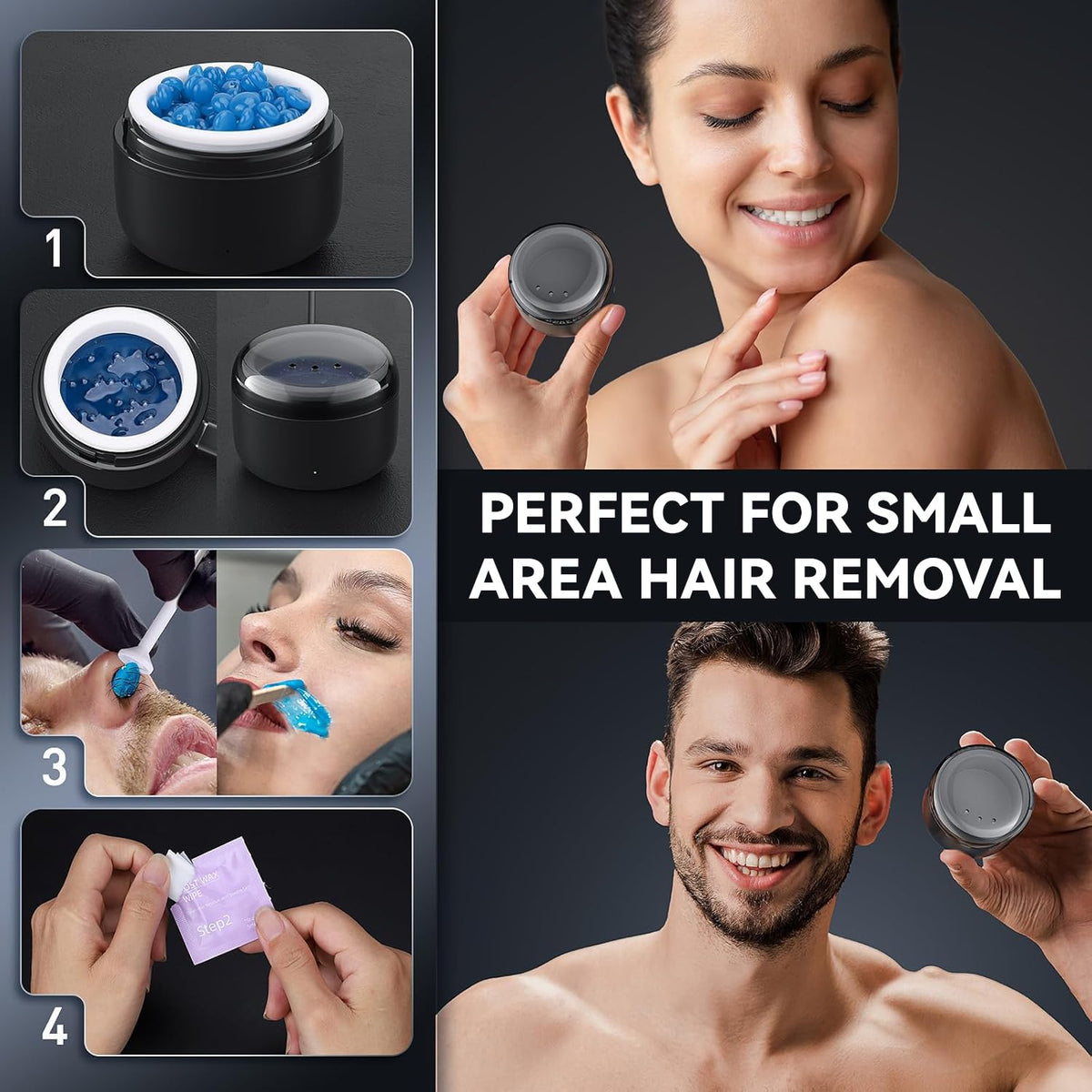 Azang kit accessories laid out, full set included for convenient all-in-one grooming