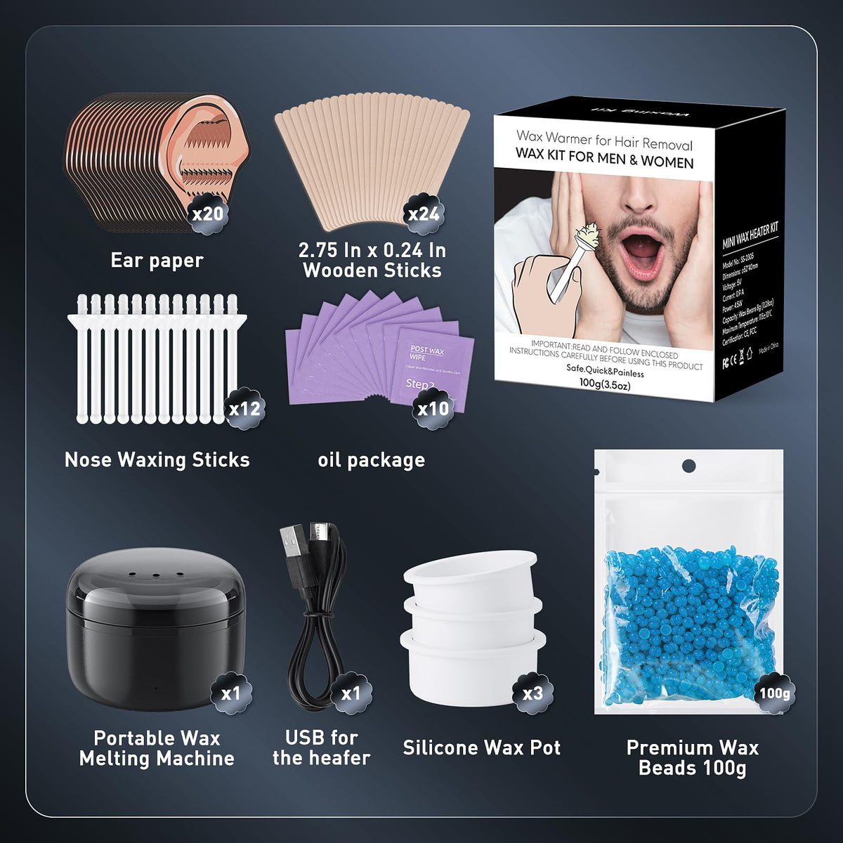 Azang packaged kit lifestyle photo ready-to-travel for quick touch-ups on the go
