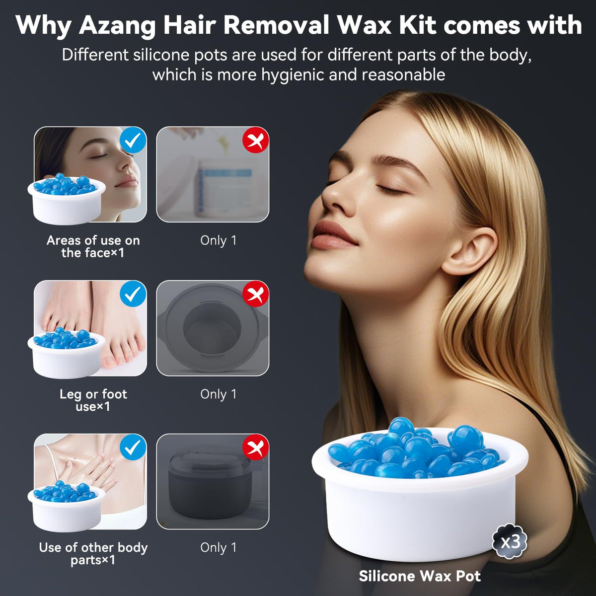 Azang silicone pots detail highlighting spill-resistant containers for less waste